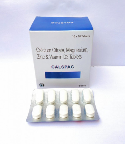Calcium Citrate 1gm + Vit D3 + Zn-4mg + Magnesium -100mg 1