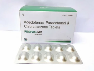 Aceclofenac 100 mg + PCM 325 mg + Chlorzoxazone 250 mg