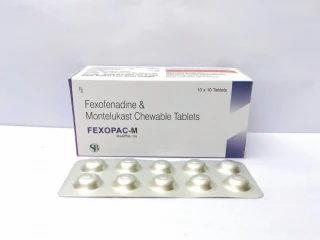 Fexofenadine 120 mg +Montelukast 10 mg