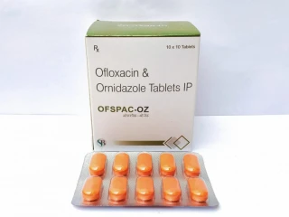Ofloxacin 200 mg+ Ornidazole 500 mg