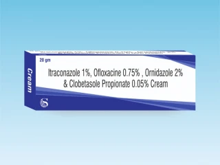 Itraconazole ofloxacin ornidazole & clobetasol propionate cream