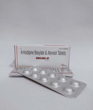 Amlodipine besylate 5 mg + atenolol 50 mg 1