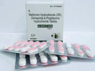 Glimepiride 1 mg+metformin 500 mg +pioglitazone 15 mg