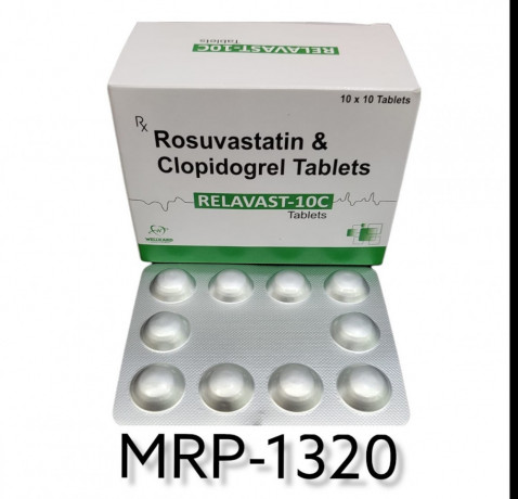 Rosuvastation 10 mg+ clopidogrel 75 mg 1