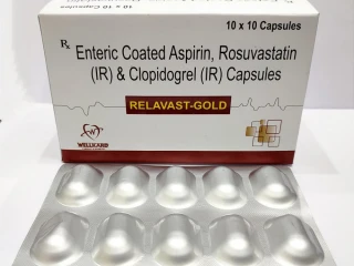 ENTERIC COATED ASPIRIN+ROSUVASTATIN 10 MG+ CLOPIDOGREL 75 MG
