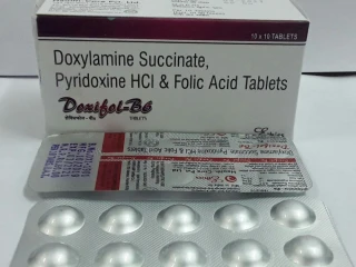 DOXYLAMINE SUCCINATE 10MG + PYRIDOXINE 10MG + FOLIC ACID