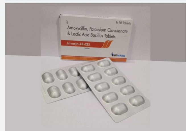Amoxycillin 500 mg, Clavulanic Acid 125 mg & Lb 2.5 Million Spores Tablets 1
