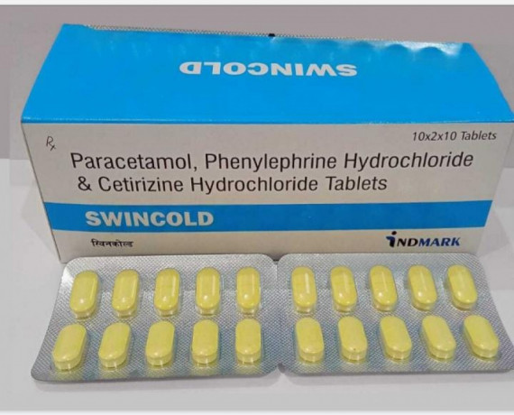 Paracetamol 325 mg, Phenylephrine Hcl 5 mg & Cetirizine 5 mg Tablets 1