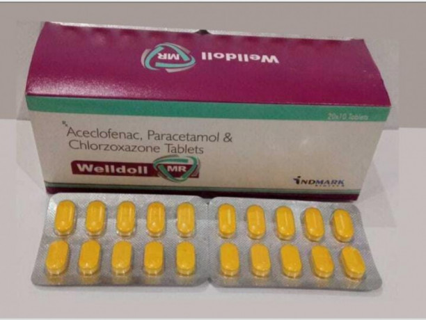 Aceclofenac 100 mg Paracetamol 325 mg & Chlorozoxazone 250 mg Tablets 1