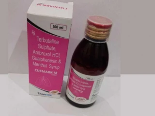 Terbutaline 1.25 mg, Ambroxol 15 mg, Guaiphenesin 50 mg & Menthol 1 mg Syrup