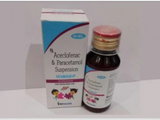 Aceclofenac 50 mg & Paracetamol 125 mg Suspension