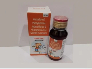 Paracetamol 220 mg, Phenylphrine Hcl 5 mg & CPM 2 mg Suspension