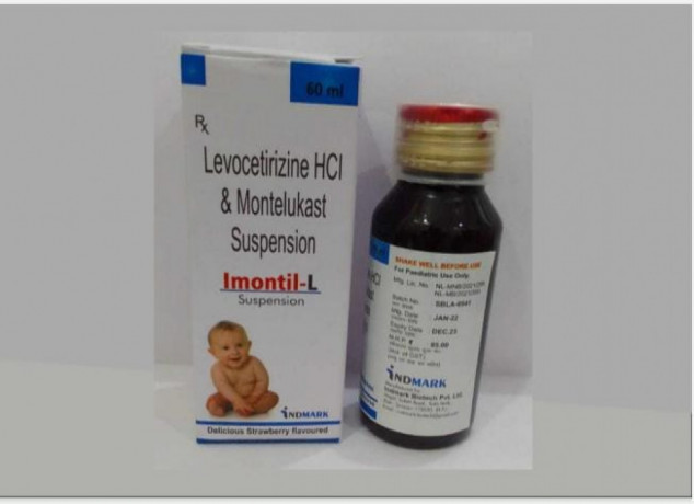 Levocetirizine Dihydrochloride 2.5 mg & Montelukast Sodium 4 mg Syrup 1