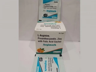 L-arginie 61%, Proanthocyanidin 10% with Folic Acid & Zinc Sachet