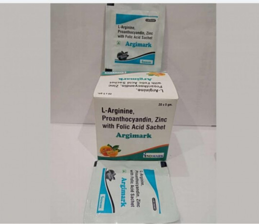 L-arginie 61%, Proanthocyanidin 10% with Folic Acid & Zinc Sachet 1