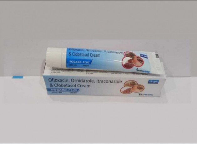 Ofloxacin 0.75%, Ornidazole 2.0%, itraconazole 1.0%, Clobetasol Propionate 0.05% & Methyl Paraben Cream 1