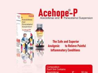 Aceclofenac 50mg + Paracetamo125mg l Suspension
