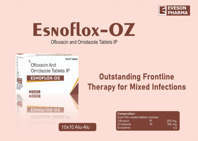 Ofloxacin 200mg + Ornidazole 500mg 1
