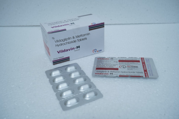 Vildagliptin 50 mg + metformin 500 mg 1