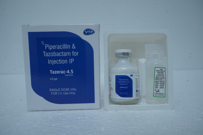 Piperacillin Sodium 4gm + Tazobactum 0.5gm Injection 1
