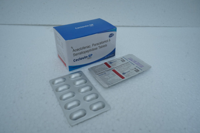 Aceclofenac 100mg + Paracetamol 325mg + Serratiopeptidase 15mg 1