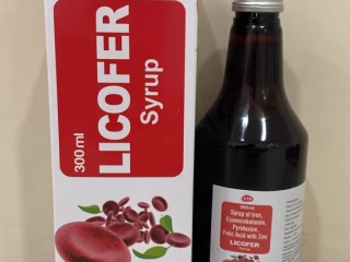 Licofer Iron Folic Acid Cyanocobalamin Syrup, 300ML