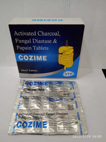 Fungal Diastase, Papain And Activated Charcoal Tablet 1