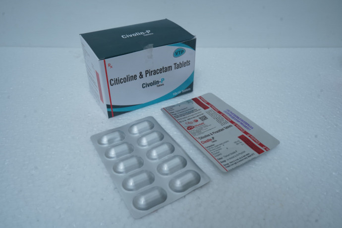 Citicoline 500mg + Piracetam 800mg Tablet 1