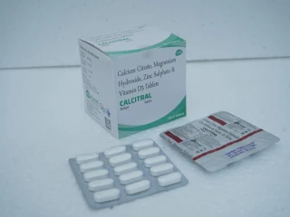 Calcium Citrate 1000mg + Vit D3 200 IU + Zinc Sulphate 4mg + Magnesium Hydroxide 100mg Tablet