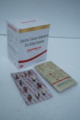 Calcitriol 0.25mg + Clacium Carbonate 500mg + Zinc Sulphate 7.5mg Softgel Capsule 1