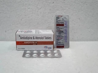 Amlodipine Besylate 5mg + Atenolol 50mg Tablet