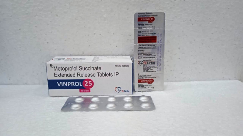 Metoprolol Succinate 25mg Extended Released Tablet 1