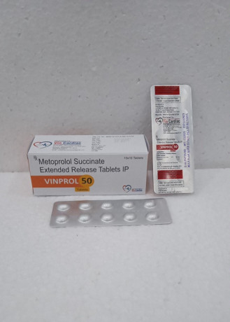 Metoprolol Succinate 50mg Extended Released Tablet 1