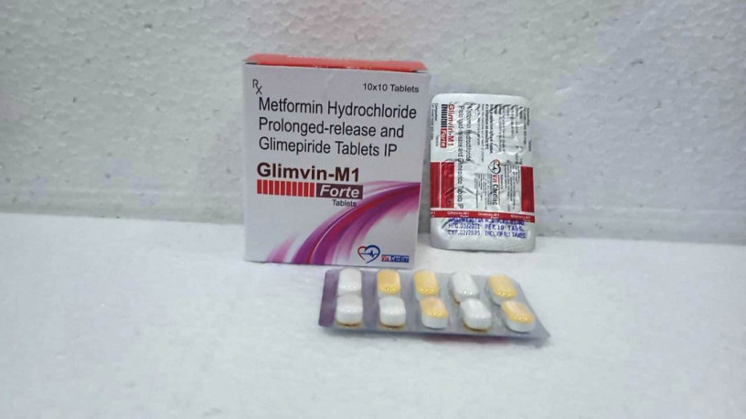 Glimepiride 1mg + Metformin 1000mg SR Tablet 1