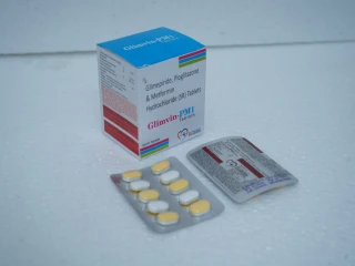 Glimepiride 1mg + Metformin 500mg + Pioglitazone 15mg SR Tablet