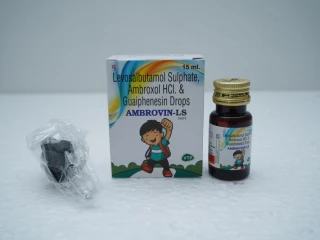 Ambroxol HCI 7.5mg + Guaiphenesin 12.5mg + Levosalbutamol Sulphate 0.25mg / ml Drop