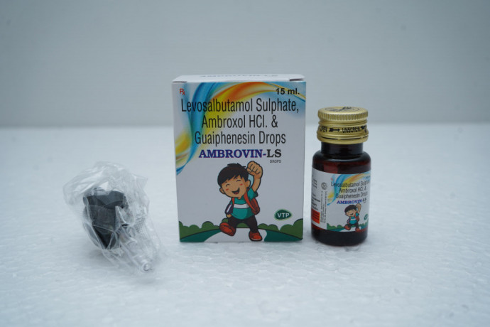 Ambroxol HCI 7.5mg + Guaiphenesin 12.5mg + Levosalbutamol Sulphate 0.25mg / ml Drop 1