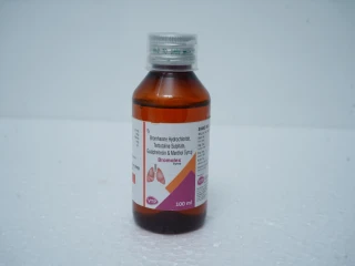 Bromhexine HCI 8mg + Terbutaline Sulphate 2.5mg + Guaiphenesin 100mg + Menthol 1mg/ 10ml Syrup