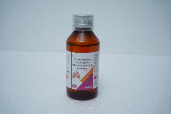 Bromhexine HCI 8mg + Terbutaline Sulphate 2.5mg + Guaiphenesin 100mg + Menthol 1mg/ 10ml Syrup 1