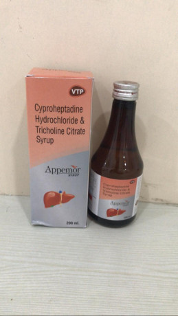 Cyproheptadine Hydrochloride 2mg + Tricholine Citrate 275mg/ 5ml 1