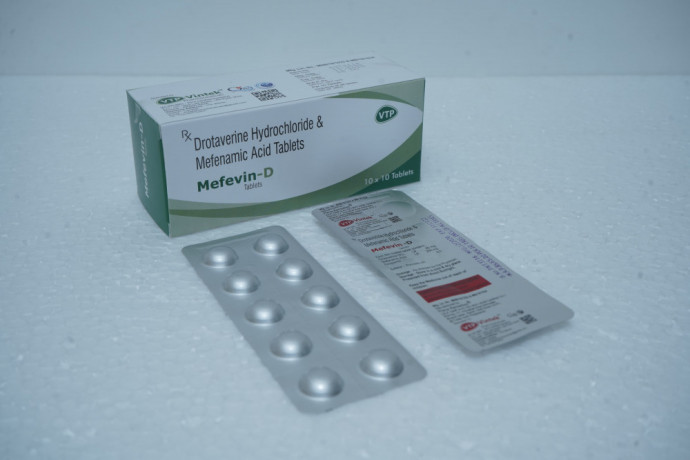 Drotaverine Hydrochloride 80mg + Mefenamic Acid 250mg Tablet 1
