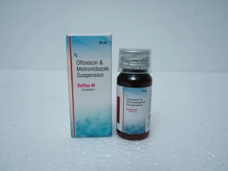 Ofloxacin 50mg + Metronidazole 120mg/ 5ml Suspension