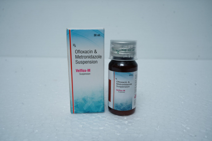 Ofloxacin 50mg + Metronidazole 120mg/ 5ml Suspension 1