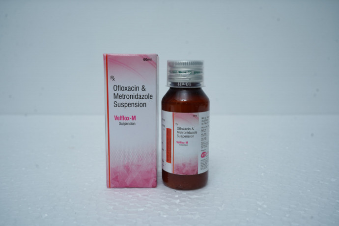 Ofloxacin 50mg + Metronidazole 120mg/ 5ml Suspension 1