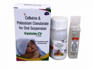 Cefixime 50mg + Clavulanate Acid 31.5mg / 5ml Dry Syrup