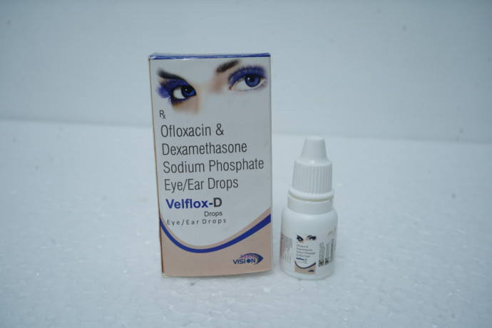 Ofloxacin 0.3% w/v + Dexamethasone Sodium Phosphate 0.01% w/v Eye / Ear Drops 1