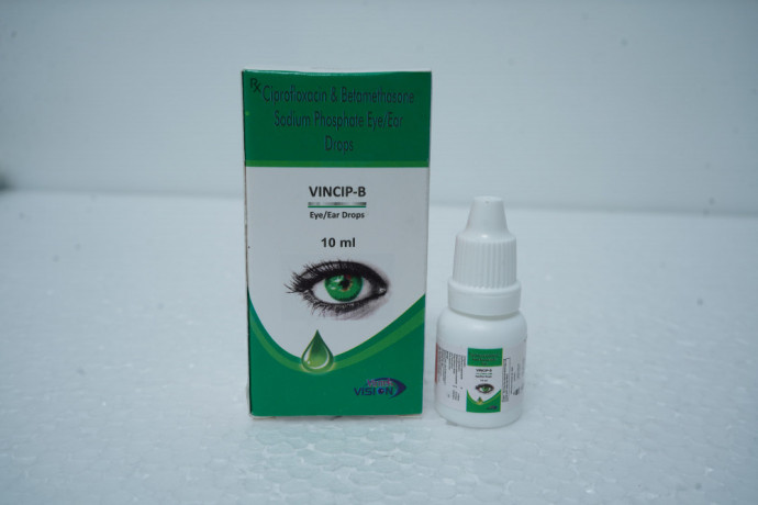 Ciprofloxacin 0.3% W/V + Betamethasone Sodium Phosphate 0.1% W/V Eye / Ear Drops 1