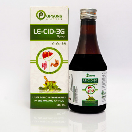 LE-CID-3G Liver Tonic with Benefits of Enzyme & Antacid 1