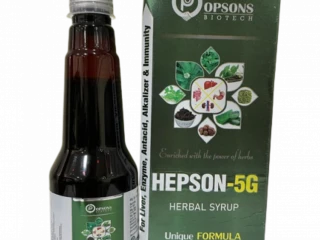 Hepson-5G Ayurvedic Liver, Alkalizer, Enzyme, Antacid & Immunity Booster Syrup 225ML