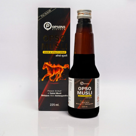 Opso Musli Ayurvedic Vigor & Vitality Syrup 225ML 1